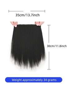 Japanese Harajuku-Style Wolftail Mackerel Head Hair Extension Set. 11.8 Inches / 30 Cm Synthetic Hair Extension Set. Create A Cool Wolftail Mackerel Head Style. Suitable For Daily Wear. - Multicolor - View 2