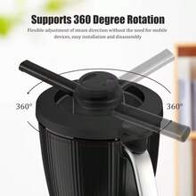 Steam Diverter Compatible With Thermomix TM7 | 360° Rotating Steam Deflector, Heat-Resistant & Condensation-Reducing, Dishwasher , Plastic Kitchen Accessory For Cabinet And Wall Protection - Black - View 3
