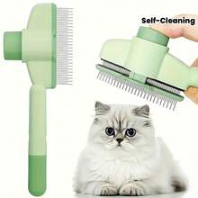 Sisir Hewan Peliharaan Pembersih Otomatis - Alat Penghilang Simpul dan Bulu Rontok - Cocok untuk Kucing, Anjing, dan Kelinci. Dilengkapi Sikat Bergigi Halus dengan Pegangan Ergonomis, Alat Penghilang Bulu yang Dapat Dilepas, Alat Mandi Lembut, dan Perlengkapan Perawatan Hewan Peliharaan yang Mudah Digunakan | Sisir Bulu Kucing, Sisir Hewan Peliharaan Pembersih Otomatis, Sisir Multi Gigi, Sisir Perawatan Anjing. - MultiWarna - View 6
