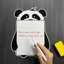 1 Set Panda Shaped Magnetic Refrigerator Calendar And Magnetic Whiteboard Marker, Both Can Be Attached To Refrigerator Surface For Convenient Storage And Retrieval - Monthly And Weekly Planning Writing Areas, Reusable Kitchen Planning Whiteboard, Includes Refrigerator Magnets And Magnetic Markers, Suitable For Scheduling, Reminders, Shopping Lists, Functional Design | Magnetic Features, Refrigerator Magnets - Set - View 8