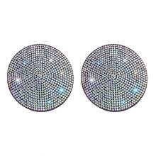 2/4PCS Car Colorful Rhinestone Cup Holder Coasters, Luxury Full Rhinestone Appearance, Non-Slip Waterproof, Prevent Cup Clatter And Noise, Decorate Car Interior, Practical Car Accessories - Full Rhinestone Car Cup Holder - View 12
