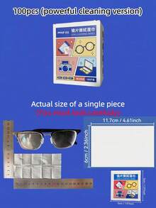 10/30/50/100/200pcs Eyeglasses Cleaning Wet Wipes, One-Time Use Lens Cleaner Cloth, Suitable For Glasses, Smartphones, Computers, Cameras, And Other Glass Surfaces, Portable Packaging, Suitable For Home, Travel - One Size - View 17