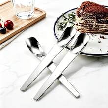Small Exquisite Mini Coffee Spoon, Household Seasoning Spoon, Dessert Spoon, Ice Cream Scoop, Long Handle Dessert Spoon, Cake Spoon, Ice Cream Spoon, Cat Food Spoon - Multicolor - View 2