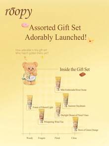 Roopy Musical Series Mini Hand Care Gift Set, Nourishing And Moisturizing, Long Lasting Fragrance,Compact Portable, Butter Bear Hand Cream Gift Box, Ideal For Autumn And Winter Gifting - 6*12g - View 4