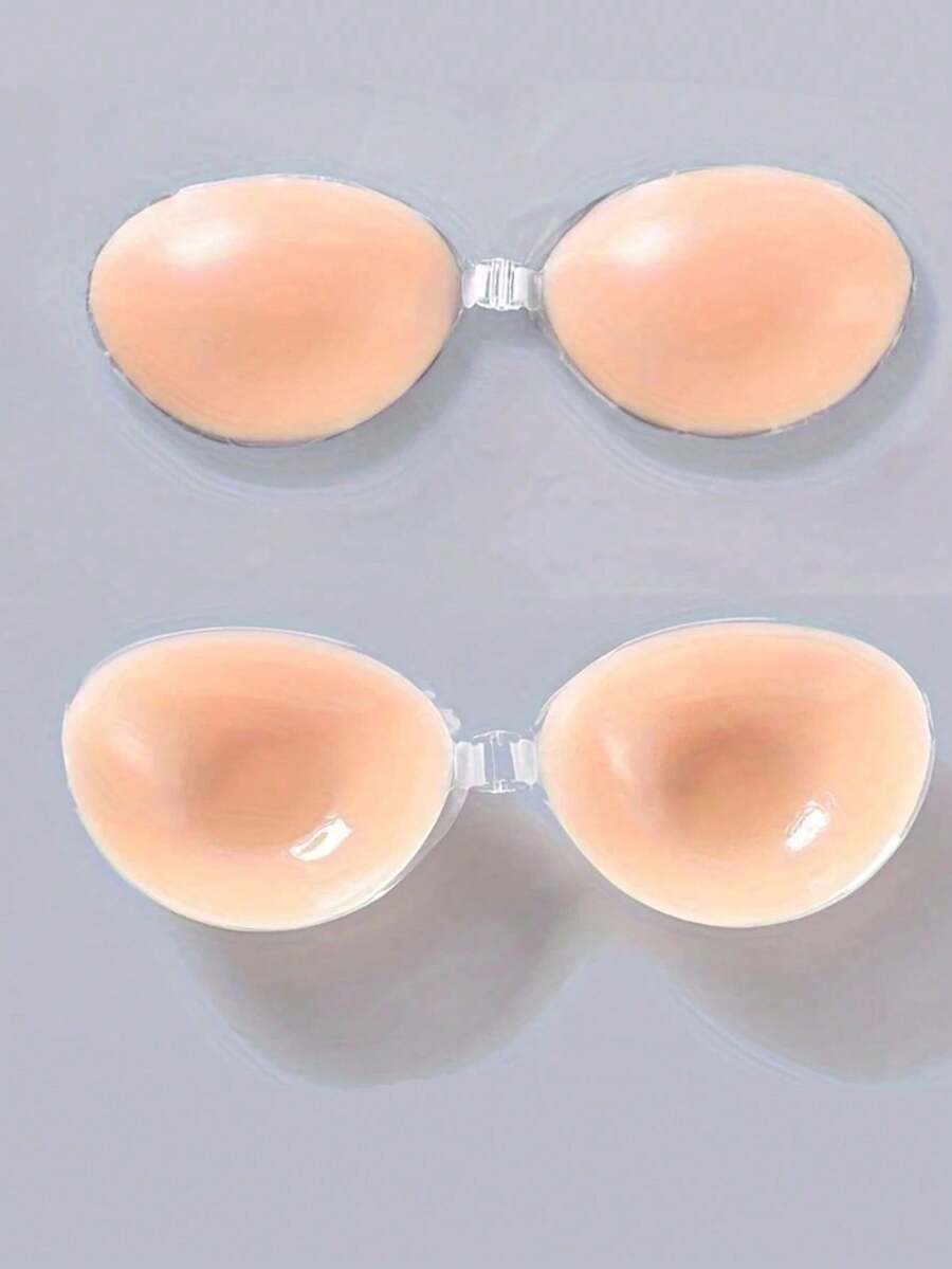 1 Pair Silicone Invisible Strapless Bra, Self-Adhesive Backless Push-Up ...