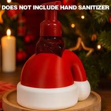1pc,Santa Hat-Style Soap Dispenser Cover – Christmas Decoration Sleeve For Foaming Hand Soap Bottles, Festive Ornament - Decorative Ornament - View 3