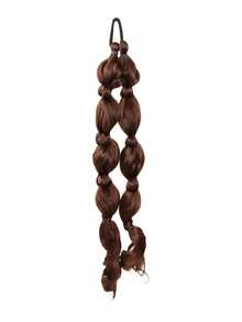 18Inch Long Braided Hair Extension Ponytail, Women's Ponytail With Elastic Rubber Band, Suitable For Christmas, Daily Wear, Parties And More - Multicolor - View 8