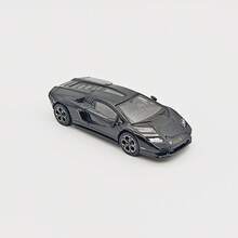 Burago 1:64 比例 Lamborghini Countach LPI 800-4-Black 合金模型車；包含展示盒與底座；創意收藏品、展示品或禮物；適合 14 歲以上 - Countach LPI 800-4-黑色 - 查看 4