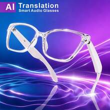 SENBONO AI Intelligent Audio Glasses, Supporting Translation Of Multiple Languages, Wireless Connection, Built-In Microphone For Listening To Music, Answering/Rejecting Calls, AI Voice Assistant, Touch Control, Open Headphones, Christmas Gifts. - View 8