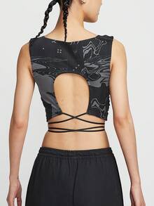 Nike 2025 Autumn Women's Short Sleeveless Fitted Mesh Tank Top HM4955-084 - HM4955-084 - View 3