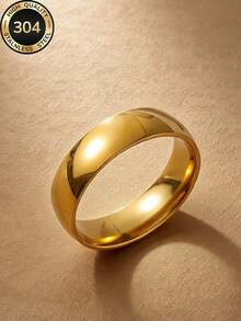 5pcs/Set 304 Stainless Steel Gold Tone Band Rings Heart Zirconia & White Enamel Stacking Rings Waterproof Jewelry - Gold - View 7