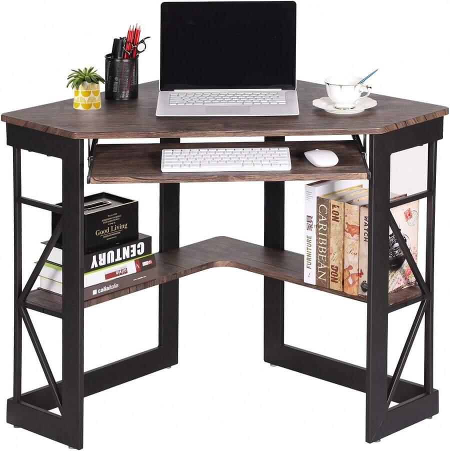 Computer Armoires & Hutches - Coffee Brown - View 1