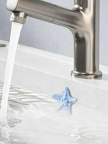 Star-Shaped Drain Plug - Leak-Proof Drain Stopper, Overflow Drain Cap, Easy Installation, Suitable For Bathroom, Kitchen Sink And Bathtub, Washbasin Overflow Hole Plug Cap Sealing Cover, Sink Side Hole Stopper, Bathroom Cabinet Sink Full Water Plug, Anti-Clogging Drain Accessory - Multicolor - View 2