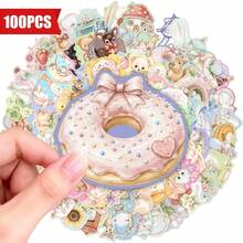 Fresh Aesthetic Waterproof Sticker Pack 100/200 Sheets Cute Creative Decals For Hand‑Craft Supplies Tablet Decoration - B-100PCS - View 5