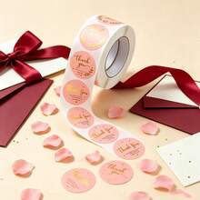 500pcs Thank You Stickers, Suitable For Gift Packaging, Envelopes, Cards, DIY Decoration - Multi-color - View 1
