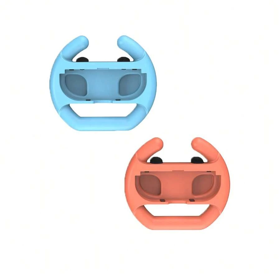 GAMINJA Para SWitch2 Juego de Carreras para 2 Jugadores, Conjunto de Volante de Control, Compatible con Controles Desmontables, Accesorio de Juego Duradero de ABS - Ver 1