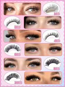528pcs Individual False Eyelash Book, Large Capacity, 9-16mm Mixed Length Cluster False Eyelashes, Suitable For Beginners For DIY At-Home Eyelash Extension Kit - DD - View 8