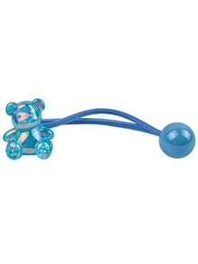 5pcs/1pc Colorful Transparent Bear Hair Ties, Cartoon Animal Hair Bands With Beads, Cute Sitting Bear Candy Color High Elasticity Hair Ties For Ponytail, Suitable For Daily Use (Card For Display Only) - Multicolor - View 8