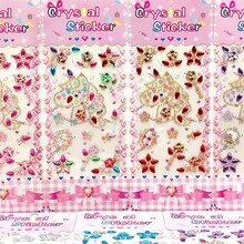 7pcs Crystal Gem Stickers, Suitable For Girls Performance, Self-Adhesive Acrylic Rhinestone Stickers, Princess Crown Floral Diamond Stickers, Applicable For DIY Crafts, Scrapbooking And Phone Decoration, Animal Shaped Stickers, Festival Theme Stickers - Multicolor - View 4