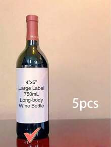 Custom Waterproof Wine Labels, Customizable Text, Christmas Wine Labels, Personalized Christmas Gifts, Christmas New Year Party Favors, Champagne Whiskey Tequila Labels, 2026 Christmas Decor - Multicolor - View 12