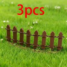 Miniature Wooden Outdoor Decorative Fence-Smooth Edges; Suitable For Gardens And Miniature Landscapes; Easy To Assemble (No Tools Required); Ideal For Autumn, Halloween, And Christmas Decor; Realistic Miniature Model. - Multicolor - View 10