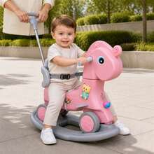 THE BABY SHOP Correpasillos Mecedor 3 en 1 con Luces Sonido Barra Guía  Niños 1 a 6 Años - Azul - Ver 1