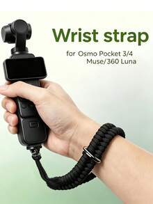 Camera Wrist Strap Set Adjustable Nylon Wristband With 1/4 Inch Screw O Ring Triangle Ring Compatible With DSLR Osmo Pocket 3 4 360 Action Cameras And Smartphone Gimbal Stabilizers - View 1