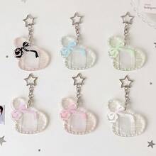 1pc Summer Fresh Girl Angel Wings Star Card Holder, Idol Fan Student 1-Inch ID Photo Small Card Sticker Pendant Card Holder - Multicolor - View 8