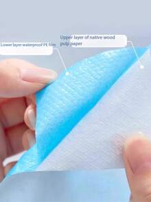 Disposable Double-Layer Thickened Non-Woven Fabric Adhesive Toilet Seat Covers For Travel, Business Trips, Hotels And Inns - Blue - View 7