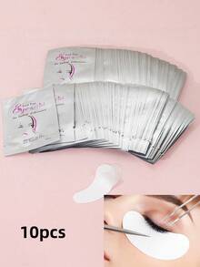 100/10Pairs Grafted Eyelash Extension Patches, Eyelash Extension Tools, Eyelash Extension Pads, Lint-Free Eye Patches, Gentle And Non-Irritating, Suitable For All Eye Types, For Eyelash Extension - White - View 11