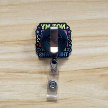 Retractable D Card Holder Reel With Cute Cartoon Design, Nurse Hospital Badge Holder Office Lanyard 1pc - X1084 - View 2