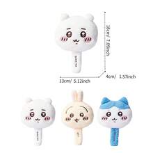 Miniso Cute Plush Cover Handheld Cosmetic Mirror,  / Usagi / Hachiware 3 Characters, Portable Makeup Hand Mirror For Daily Beauty(1pc) - Multicolor - View 11