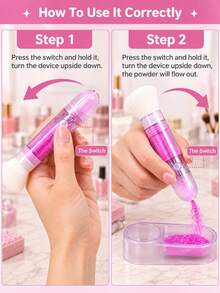 3-In-1 Nail Powder Dip Brush Set With Transparent Storage Box And Built-In Brush, DIY Curved Nail Art & Powder Recovery Kit, Professional Nail Salon Supplies, Suitable For Home And Salon Use - Multicolor - View 7