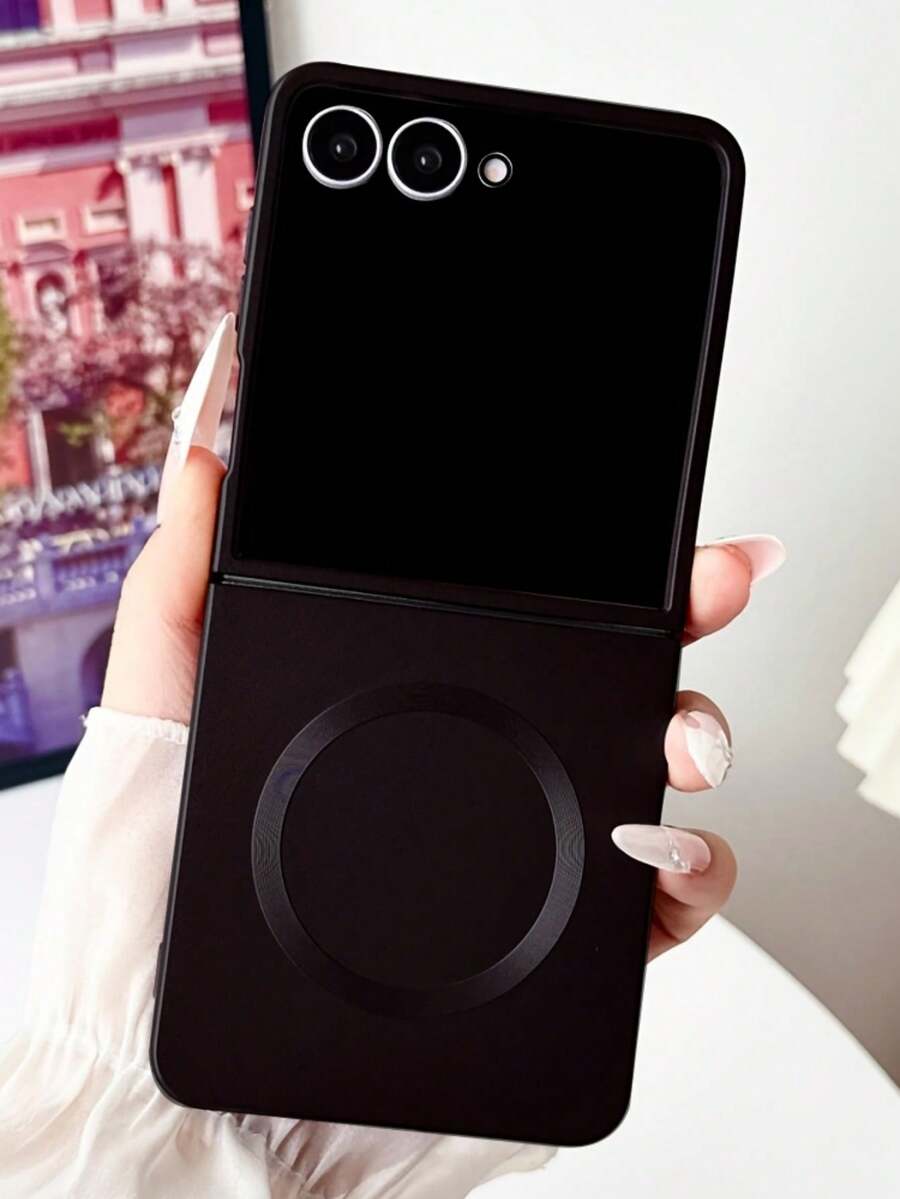 Lyxigt spraymålat matt mjukt skal kompatibelt med Samsung Galaxy ZFlip 8 Z ZFlip 6 Z Flip5 5G flytande magnetiskt trådlöst laddningsskydd