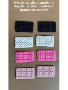 1pc Silicone Phone Anti-Suction Cup, 28pcs Silicone Suction Cups (Self-Adhesive Suction Pads), Phone Anti-Sticker, Phone Power Bank Suction Pad (Compatible With IPhone, Android Phones), Birthday Gift, Phone Holder For Family/Friends, Phone Stand, Phone Accessories - Multicolor - View 12