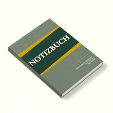 German Notizbuch Writing Notebook, 260 Pages, 145 X 210 Mm A5-Style Minimalist Color Block Journal For Note Taking, Study, Class Notes, Meetings, Office, School, Daily Writing, College, Work, Back To School Stationery, Student & Office Supplies - 260 Pages – German Notizbuch - View 5