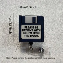 Retractable D Card Holder Reel With Cute Cartoon Design, Nurse Hospital Badge Holder Office Lanyard 1pc - X1077 - View 4