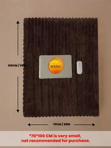 1pc Chocolate Brown Sofa Blanket, Comfortable & Warm, Super Skin-Friendly & Breathable, Lightweight & Soft, Minimalist Fashion Design, All-Around Comfort, Suitable For Travel, Nap Blanket, Multiple Sizes Available, Machine Washable - Chocolate Brown - View 6