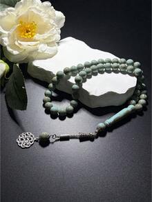 1 buah Tasbih Doa Ramadan Baru dari Resin 45 Manik dengan Rumbai Logam Tunggal, Gelang Doa Ramadan Universal, Tali Tangan Religius Portabel - MultiWarna - View 12