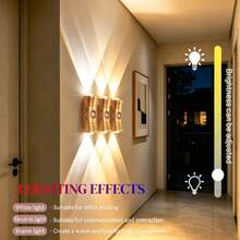 GDLUOAO 1/2/4 Pcs Dimmable Magnetic LED Night Light, Infrared Motion Sensor & USB Rechargeable Wall Light, Smart LED Motion Sensor Wall Lamp, 3 Colors Dimmable, Wireless LED Wall Light For Steps, Bedrooms, Corridors, Kitchens, Cabinets, Courtyards - Multicolor - View 3