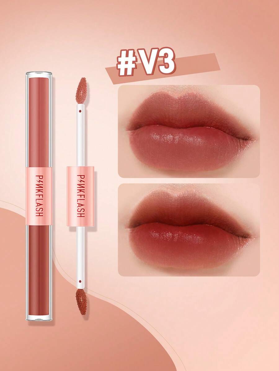 PINKFLASH L13 Matte Lip Tint, Highly Pigmented Lip Color, Creamy Smooth Non-Sticky Texture, Moisturizing Matte Finish, Y2K Makeup, Gen Z Beauty , Everyday Glam And Party Looks