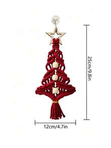 Bohemian Style Woven Ball Christmas Tree Hanging Ornament, Tassel Woven Hanging Decoration, Suitable For Christmas Tree, Wall, Window, Home, Party Room Decoration - Multiple Styles - View 9