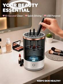 Electric Makeup Brush Cleaner, Automatic Deep Cleaning, USB Powered Makeup Brush Cleaner, Quick Drying And Storage, Suitable For All Makeup Brushes, Keeps Skin Clean And Healthy, A Great Gift - Shape - View 2