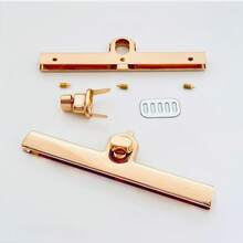 1pc/2pcs Vintage Alloy Twist Lock, Durable Metal Rotating Buckle, Suitable For DIY Handbags, Wallets And Knitted Bags, Gold/Silver/Bronze/Gunmetal Color Optional - Multicolor - View 9
