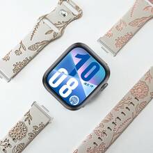 Print Design Silicone Watch Strap Compatible With Huawei Watch Fit 3 Fit 4 Fit 4 Pro Engraved Replacement Wrist Bracelet Correas - WatchFit 3/4/4 Pro - View 6