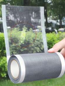 1 Roll Self-Adhesive Window Screen Repair Tape, Suitable For Dorm Door/Curtain Mesh/Screen Repair, Strong Adhesive Window Screen Repair Tape, Repair Tears And Insect Screens (Sequence Number And Color May Vary Due To Batch Differences. We Apologize For Any Inconvenience Caused.) - Grey - View 12