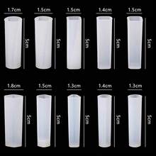 10 Pcs Silicone Casting Mold For DIY Resin Jewelry Pendants Silicone Casting Mold Tools For Clay Epoxy Resin - White - View 10
