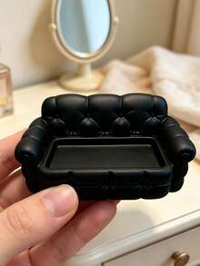 Mini Sofa Jewelry Tray, Watch Jewelry Key Small Accessories Storage Decor, Creative Decor, Sofa Storage Tray, Cute Sofa Decor, Entryway Storage, Decorative Storage, Christmas Gift, Halloween Gift, Saudi Arabia National Day Gift - Multicolor - View 4