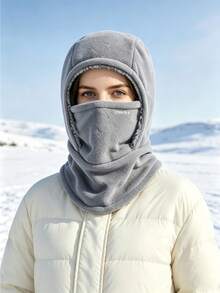 Unisex Full Coverage Balaclava With Pull-Down Face Panel, 3D Ergonomic One-Piece Head-Face-Neck Protective Shield, Windproof Warm Outdoor Headwear For Cycling, Skiing, Motorcycle, Hiking, Commuting, Autumn/Winter Outdoor Activities - Multicolor - View 13