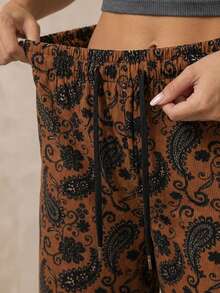 Women Pants - Brown - View 4